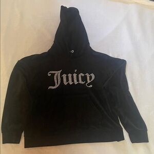 Juicy Couture Black Velour Hoodie